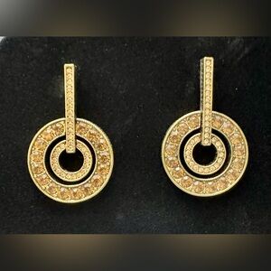 Heidi Daus "Infinity and Beyond" Crystal Drop Earrings Pierced